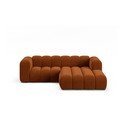 Divano angolare arancione ad angolo destro Lupine - Micadoni Home