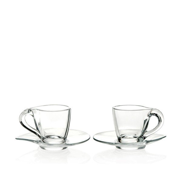 Set di 6 tazze e piattini Desideria - RCR Cristalleria Italiana
