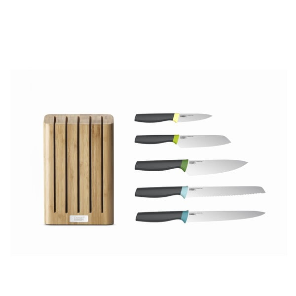 Set di coltelli con supporto in bambù Elevate - Joseph Joseph-image-4