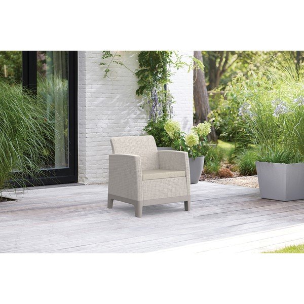 Poltrone da esterno in set greige in plastica 2 pz Scandi Forma – Keter-image-1