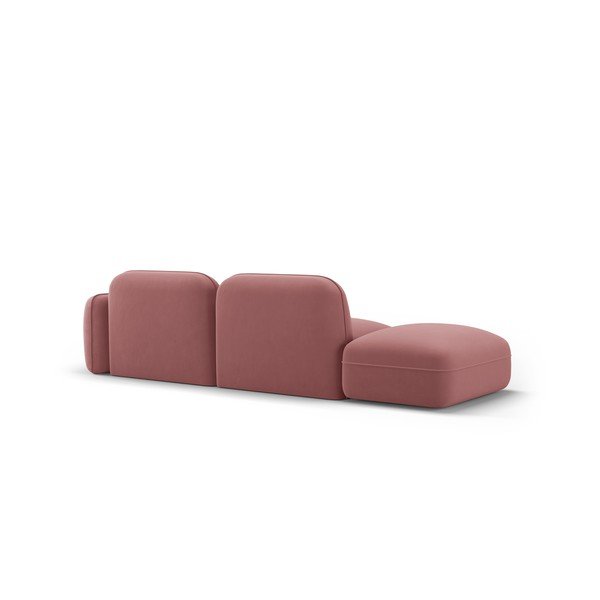 Poltrona lounge in velluto rosa (angolo destro) Audrey - Interieurs 86-image-3