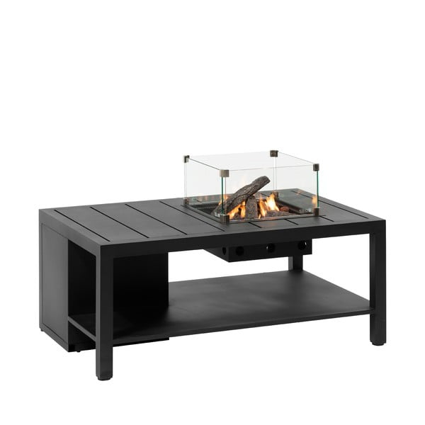 Tavolo da giardino nero con camino , 120 x 80 cm Cosiflow - COSI-image-3