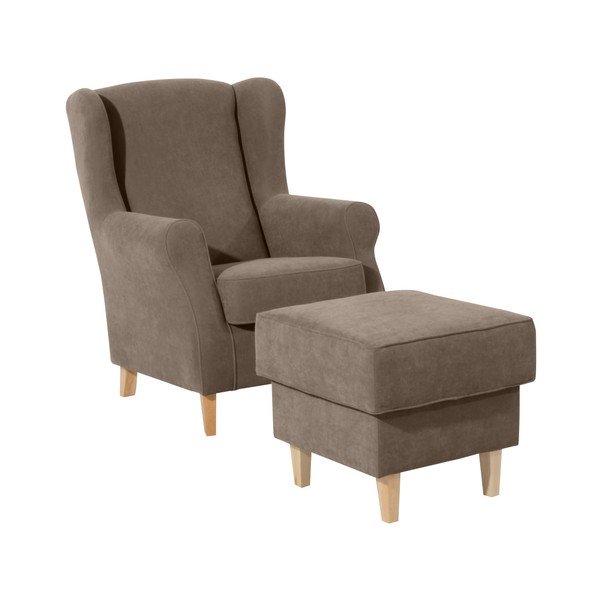 Pouf Lorris marrone chiaro - Max Winzer-image-1