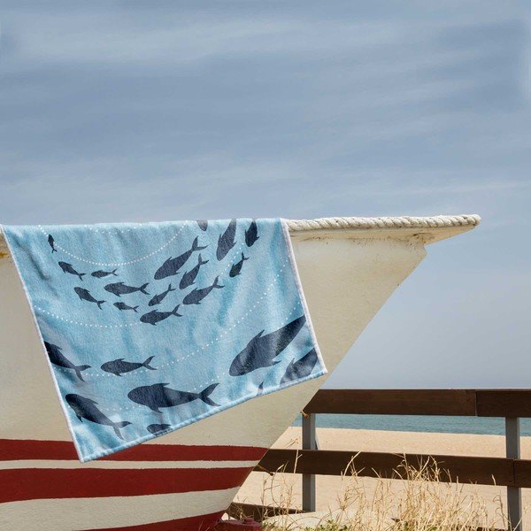 Telo mare blu 90x180 cm Shoal - DecoKing-image-1