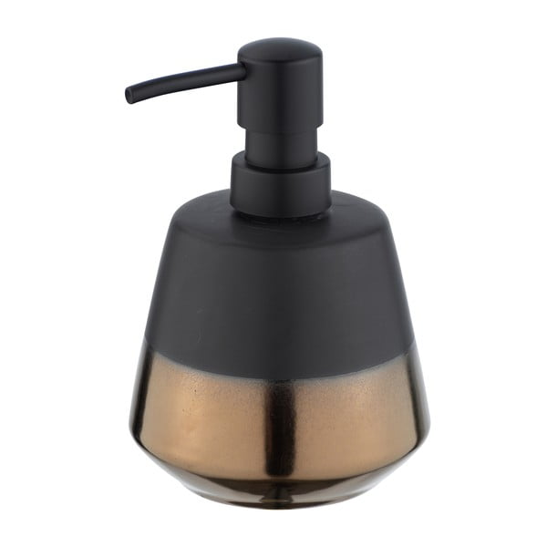 Dosatore di sapone in ceramica nera Brandol - Wenko-image-2