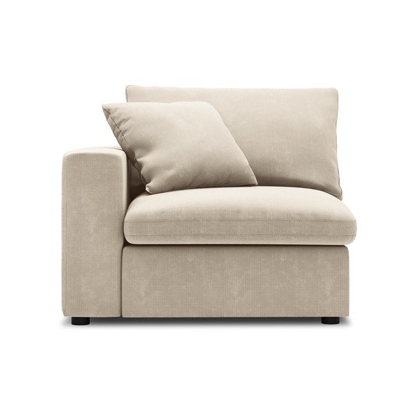 Parte angolare beige del divano modulare in velluto a coste, angolo sinistro Galaxy - Windsor & Co Sofas