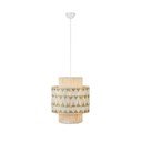 Lampadario di colore naturale con paralume in tessuto e con paralume in iuta ø 45 cm Ano – Markslöjd