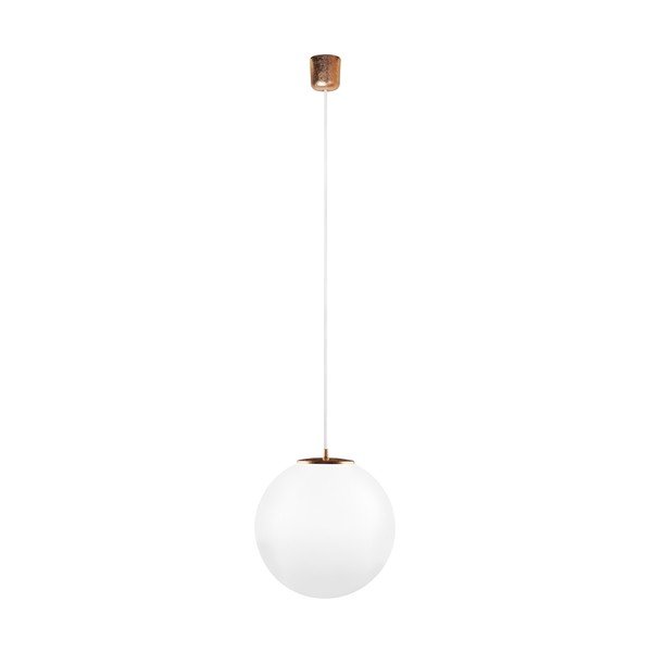 Svítídlo Tsuki L Elementary, opal matte/copper/white/copper