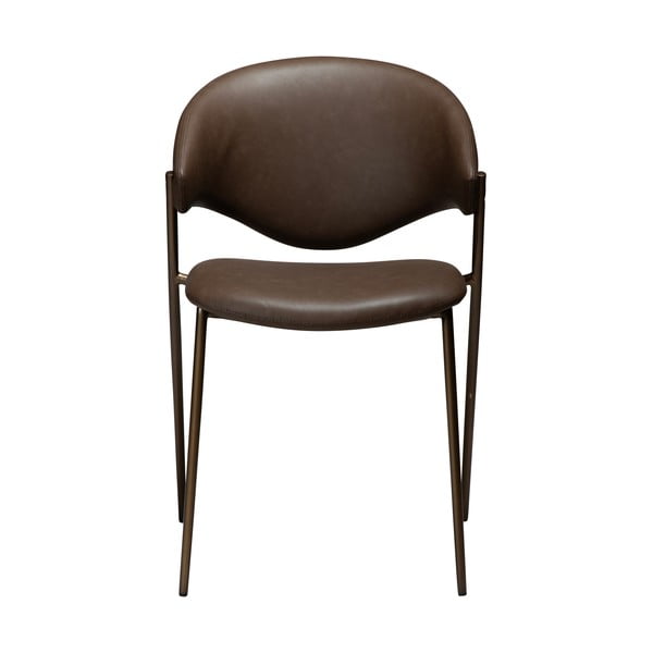 Sedia da pranzo marrone scuro in similpelle Zone – DAN-FORM Denmark-image-1