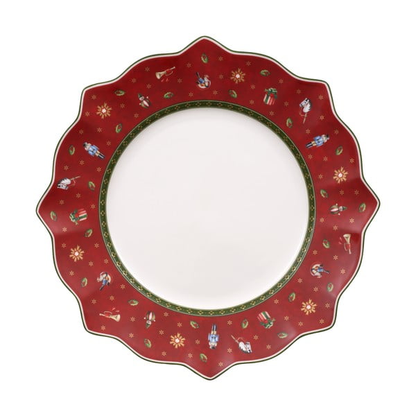 Piatto in porcellana rossa con motivo natalizio Villeroy & Boch, ø 28 cm - Villeroy&Boch