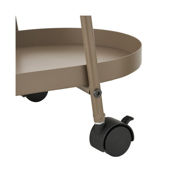 Tavolino da servizio in metallo su ruote 27,5x60 cm Empoli – House Nordic-image-3