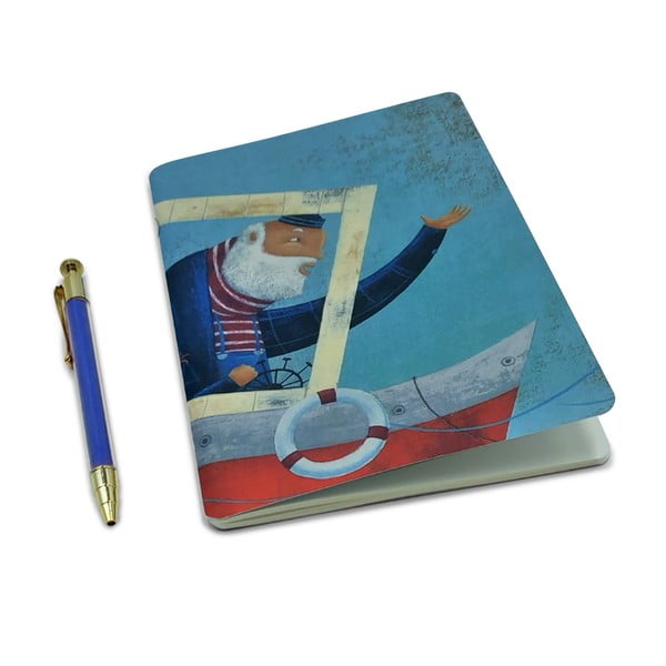 Taccuino con penna 96 pagine formato A5 Sailor Man - Kartos