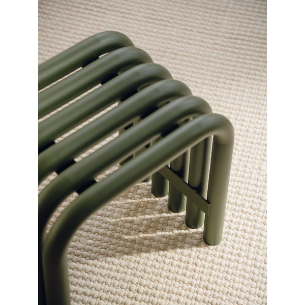 Sedia da esterno verde in metallo Nokk – noo.ma-image-2