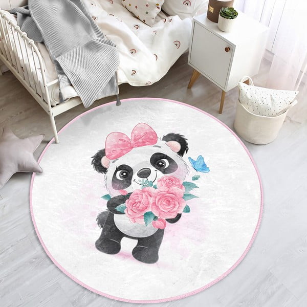 Tappeto bianco per bambini ø 100 cm Comfort - Mila Home-image-3