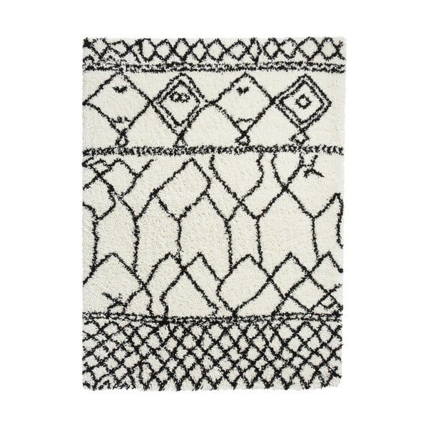 Tappeto bianco e nero , 120 x 170 cm Scandi Berber - Think Rugs
