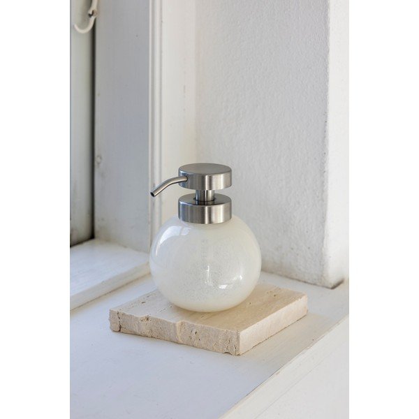 Dispenser per sapone color crema in vetro Opal – Mette Ditmer Denmark-image-2