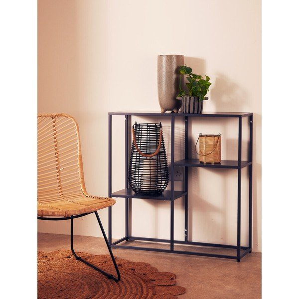 Scaffale grigio in acciaio 80x81x26 cm Acero – Premier Housewares-image-1