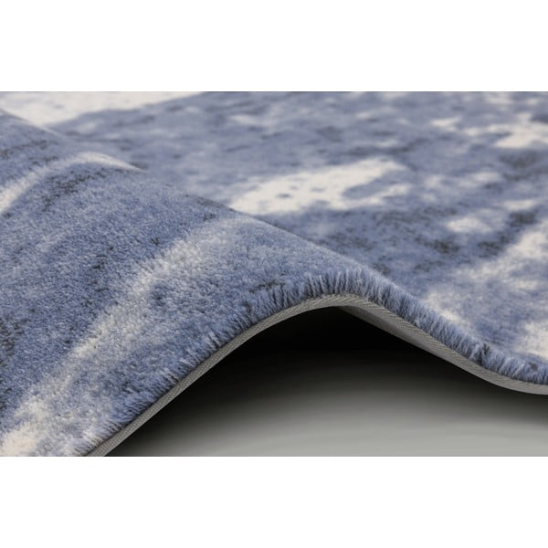 Tappeto in lana blu 200x300 cm Albo - Agnella-image-2