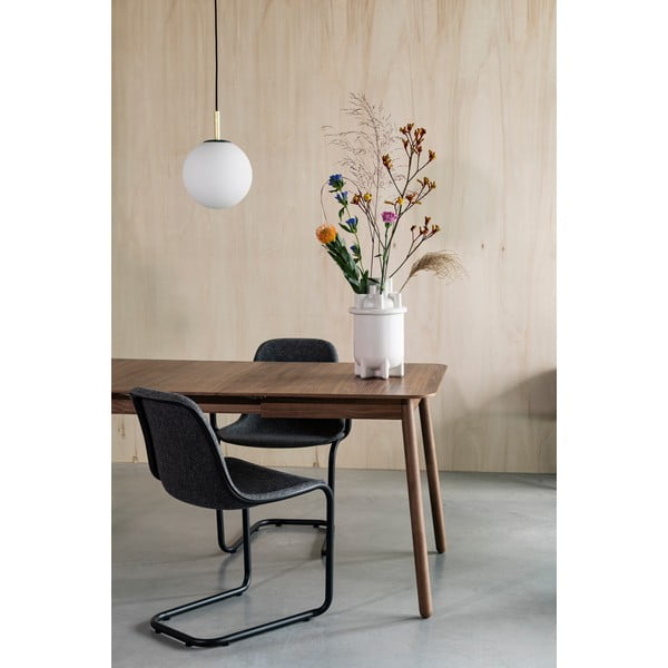 Tavolo da pranzo pieghevole con piano in legno di noce 80x120 cm Glimps - Zuiver-image-2