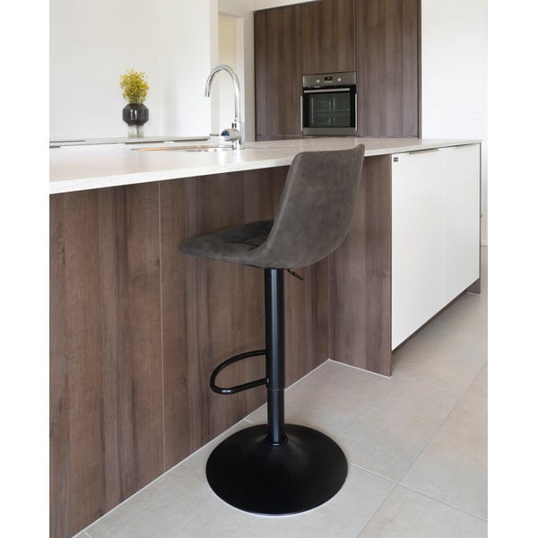 Set di sbagelli da bar grigio scuro in imbottito con altezza regolabile 2 pz (altezza della seduta 63 cm) Middelfart – House Nordic-image-1