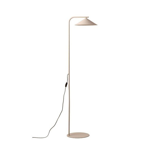 Lampada da terra color crema in metallo (altezza totale 160 cm) Nocte – Micadoni 