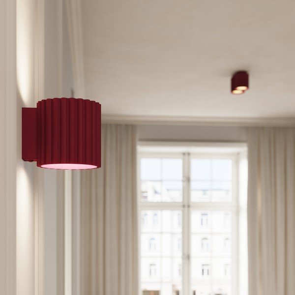 Lampada da parete burgundy ø 10 cm Zora – Sollux-image-3