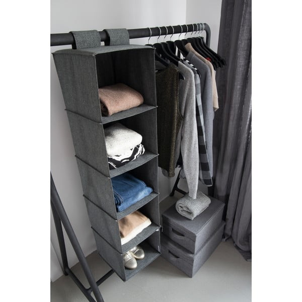 Organizer in tessuto appeso per il guardaroba Soft Storage - Bigso Box of Sweden-image-3