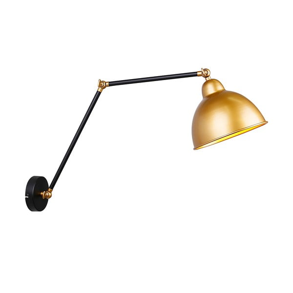Lampada da parete in metallo di colore nero-oro Truck - Candellux Lighting-image-2