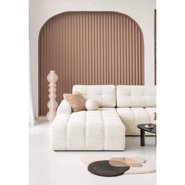 Divano angolare componibile color crema allungabile/con contenitore (con penisola a sinistra) Lulu – Miuform-image-4