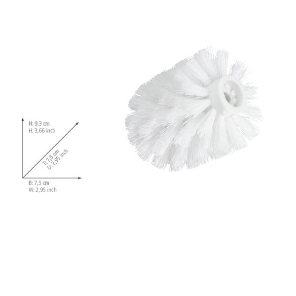 Testina di ricambio bianca per scopino, ø 7,5 cm - Wenko-image-1