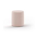 Pouf per bambini rosa chiaro in tessuto bouclé MOON - Vipack
