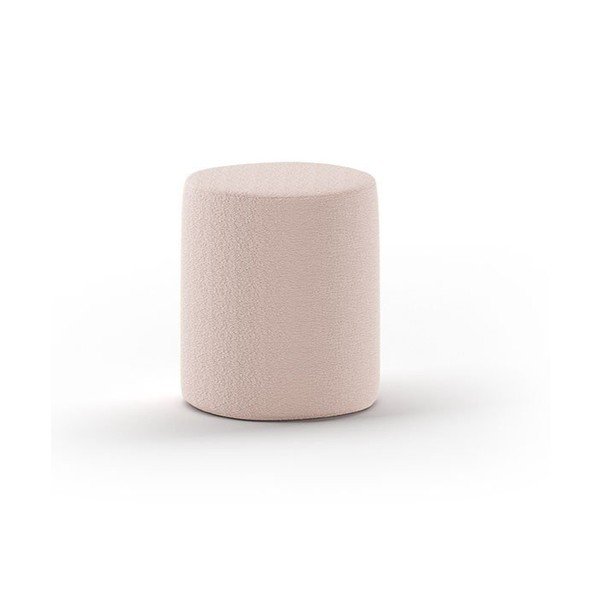Pouf per bambini rosa chiaro in tessuto bouclé MOON - Vipack