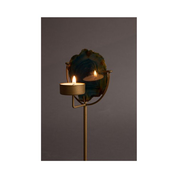 Portacandele in metallo/pietra per tea light Gem - Dutchbone-image-4