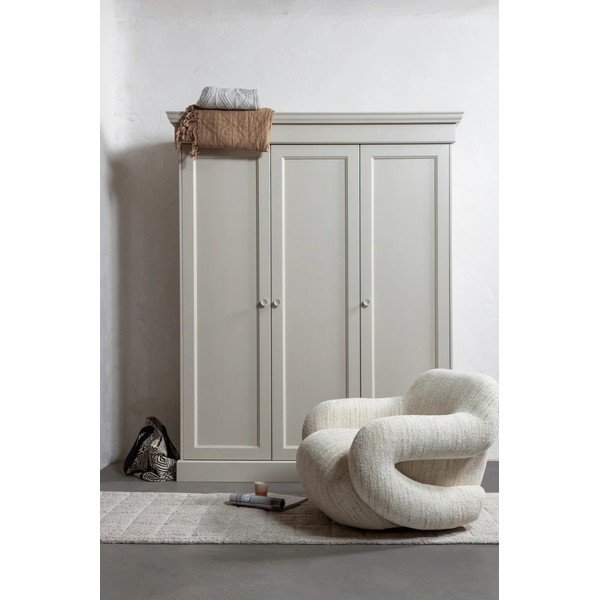 Armadio greige in pino massiccio 171x212x63 cm Olivia – WOOOD-image-1