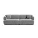 Divano grigio chiaro con rivestimento in velluto 255 cm Campi – Cosmopolitan Design