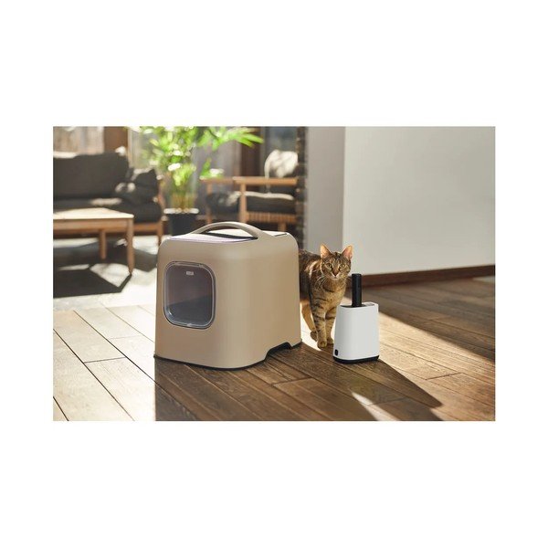 Set di lettiera e paletta per gatti beige Biala - Rotho-image-3