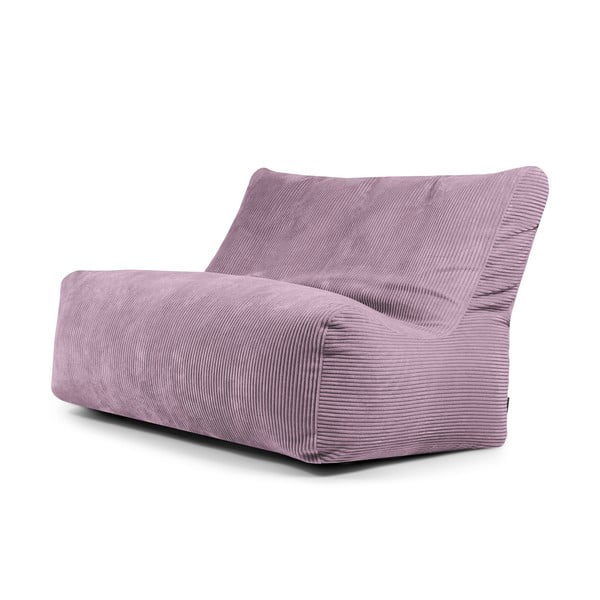 Puof a sacco viola con rivestimento in velluto a coste Sofa Seat Lounge – SLOWDOWN
