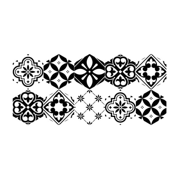 Set di 10 adesivi per pavimenti Esagoni, 40 x 90 cm Manoela - Ambiance