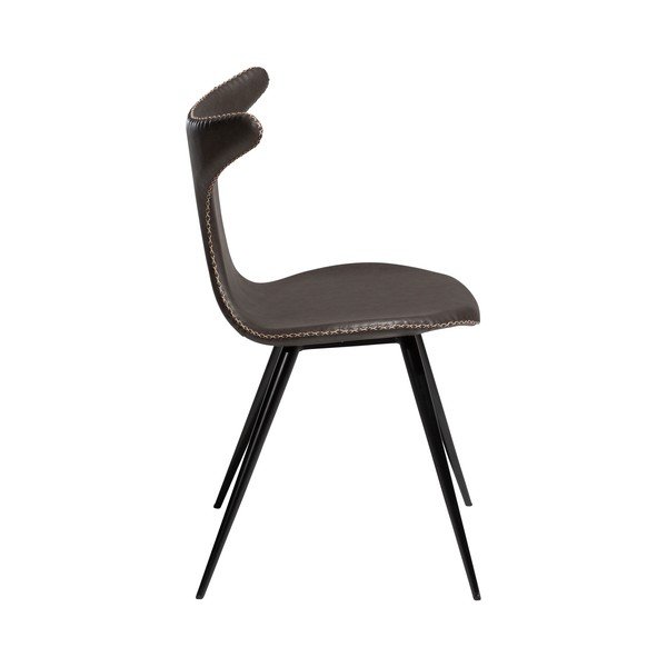 Sedia in similpelle grigia DAN-FORM Danimarca Dolphin - DAN-FORM Denmark-image-2