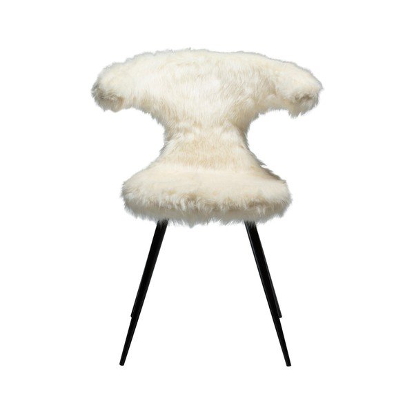 Sedia bianca con seduta in similpelle Flair - DAN-FORM Denmark-image-1