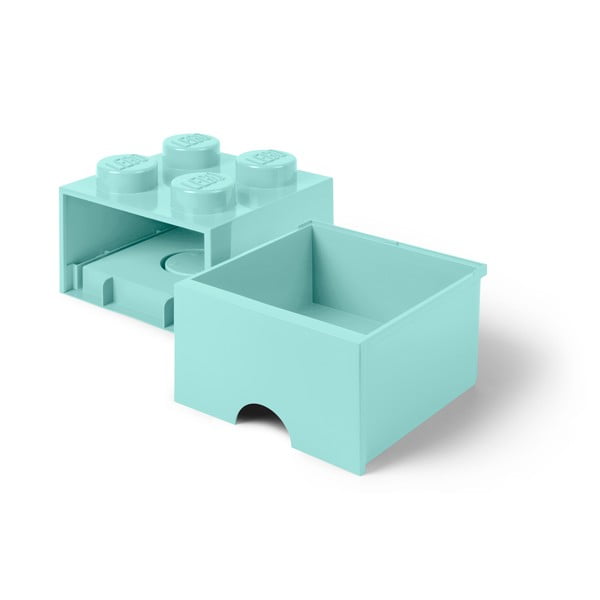 Scatola portaoggetti azzurra quadrata - LEGO®-image-3