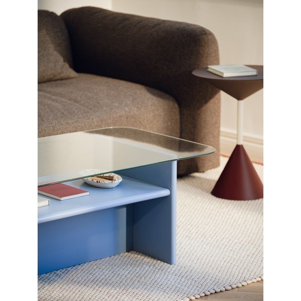 Tavolino da salotto giallo chiaro 63x110 cm Tovo – noo.ma-image-3