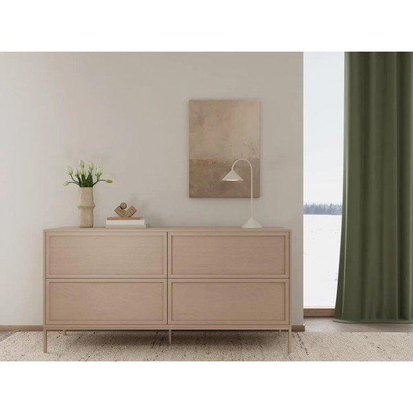 Credenza grigia in melamina 157x80x40 cm Palmdale – Actona-image-1