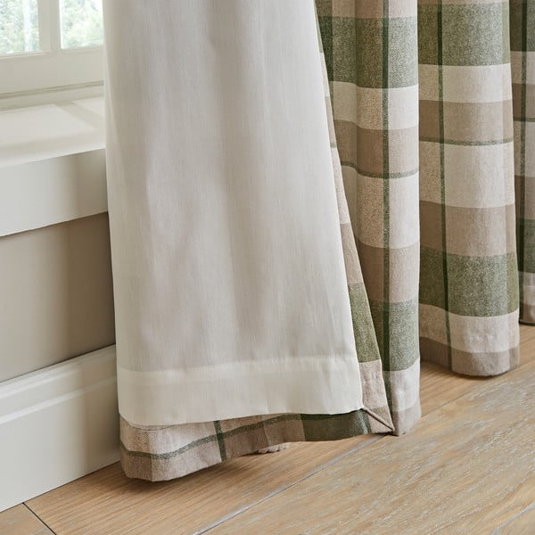 Tende verdi e beige in set da 2 168x183 cm - Catherine Lansfield-image-2