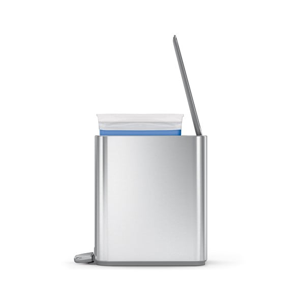 Cestino per rifiuti in acciaio con piedini in argento opaco 5 l - simplehuman-image-3