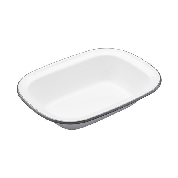 Smaltovaná hranatá forma na koláč Kitchen Craft Living Nostalgia