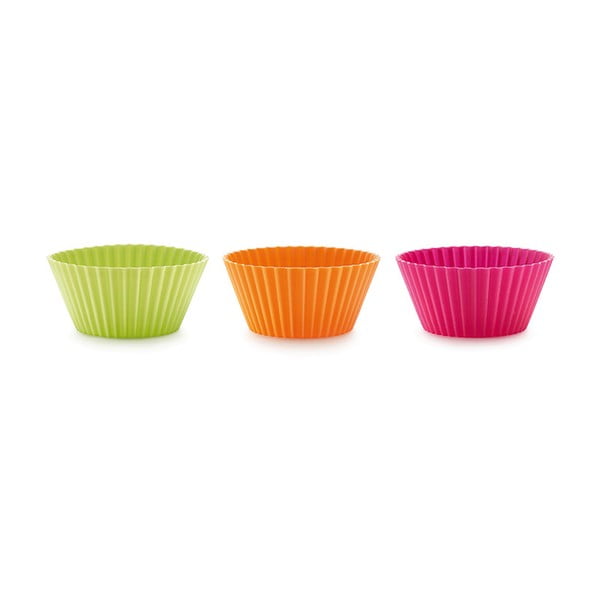 Set di 6 teglie per muffin in silicone colorato, ⌀ 7 cm - Lékué