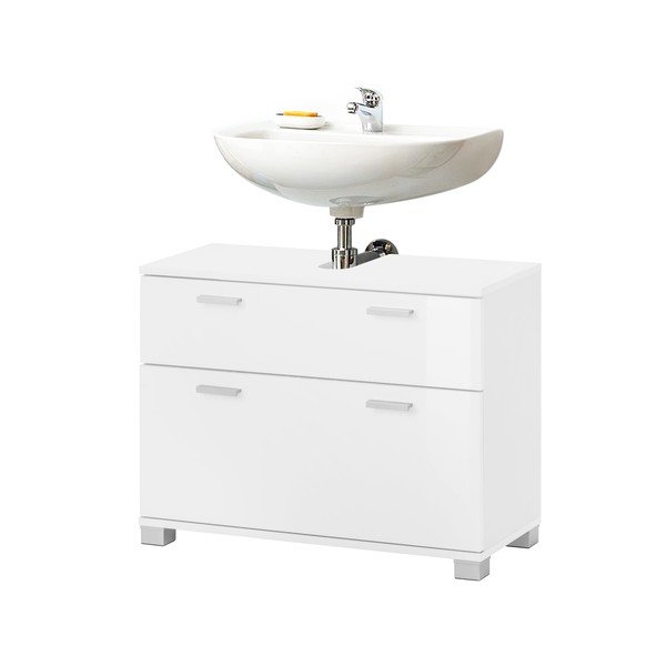 Mobile bianco per lavabo 70x55 cm Rowan - Støraa-image-3