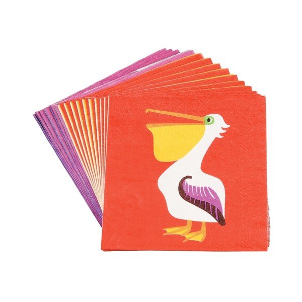 Set di 20 tovaglioli Colourful Creatures - Rex London-image-3