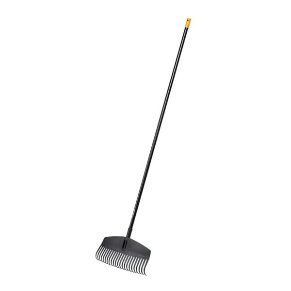 Rastrello multiuso nero per foglie solido, larghezza 41,5 cm - Fiskars-image-1